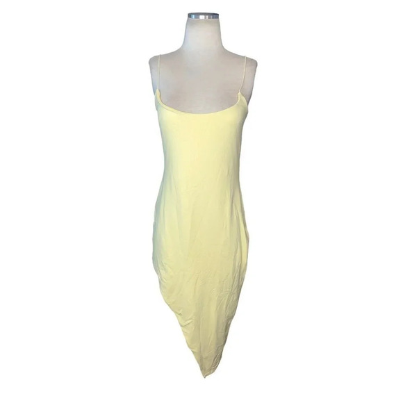 ALIX NYC Hirst Dress in Canary Large New Womens Bodycon Stretchy Cocktail - Picture 4 of 16